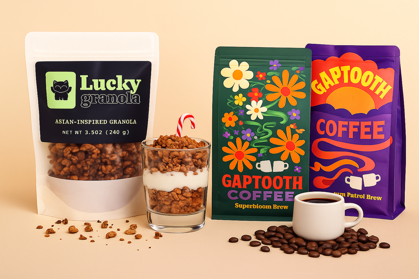 Gaptooth Coffee x Lucky Granola: The Leisurely Morning